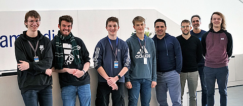 Gruppe von Auszubildenden von baramundi beim Azubi-Tausch 2023